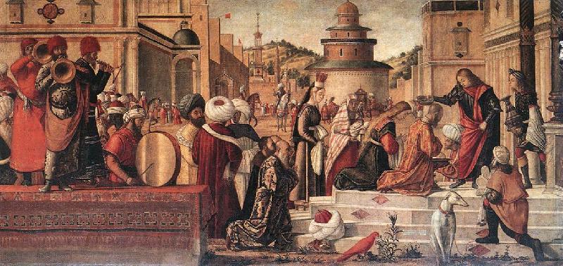 CARPACCIO, Vittore The Baptism of the Selenites dfg Spain oil painting art
